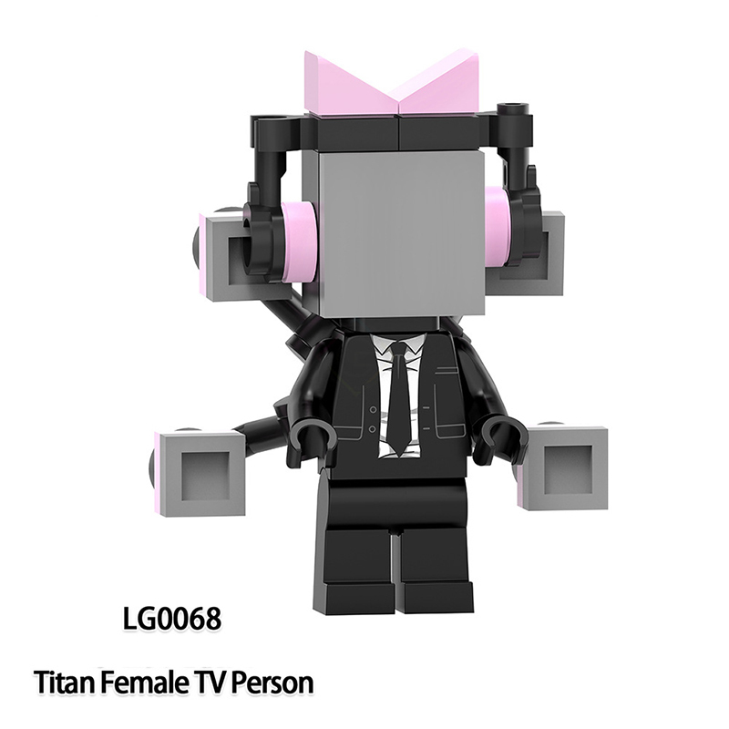 LG1010 Web Anime Series Monitor Minifigs Building Blocks Sound Titan Man TV Person Weapon Gun Swords Chainsaw Toys Boys