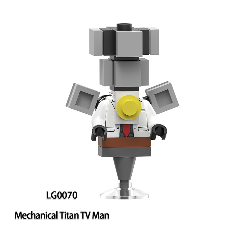 LG1010 Web Anime Series Monitor Minifigs Building Blocks Sound Titan Man TV Person Weapon Gun Swords Chainsaw Toys Boys