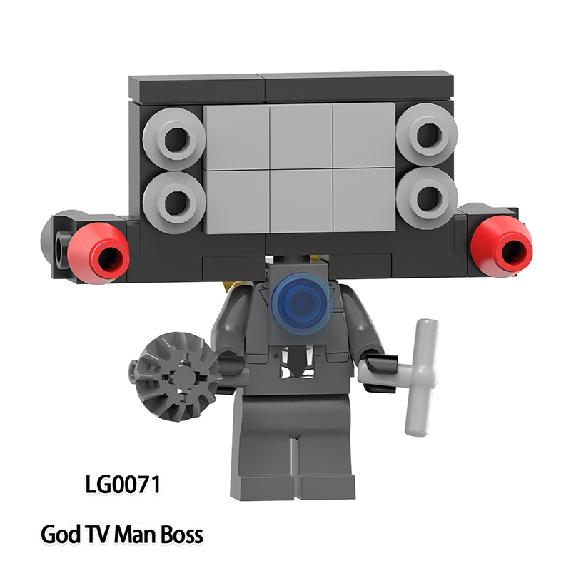 LG1010 Web Anime Series Monitor Minifigs Building Blocks Sound Titan Man TV Person Weapon Gun Swords Chainsaw Toys Boys