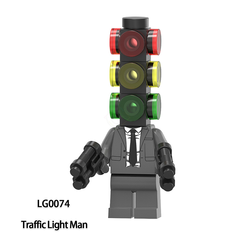LG1011 Web Anime Series Monitor Minifigs Building Blocks Sound Titan Man TV Person Weapon Gun Swords Chainsaw Toys Boys