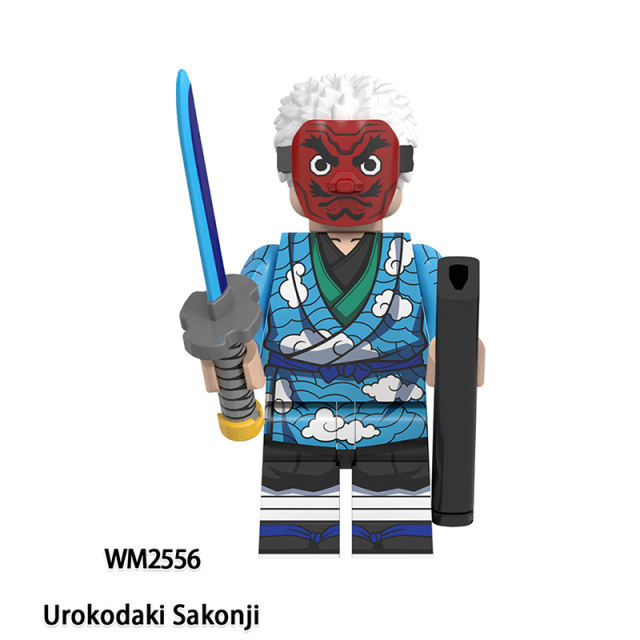 WM6162  Demon Slayer Minifigs Building Blocks Nakime Kamado Tanjirou Kaigaku Tamayo Gyokko Enmu Figures Bricks Model Prats Toys