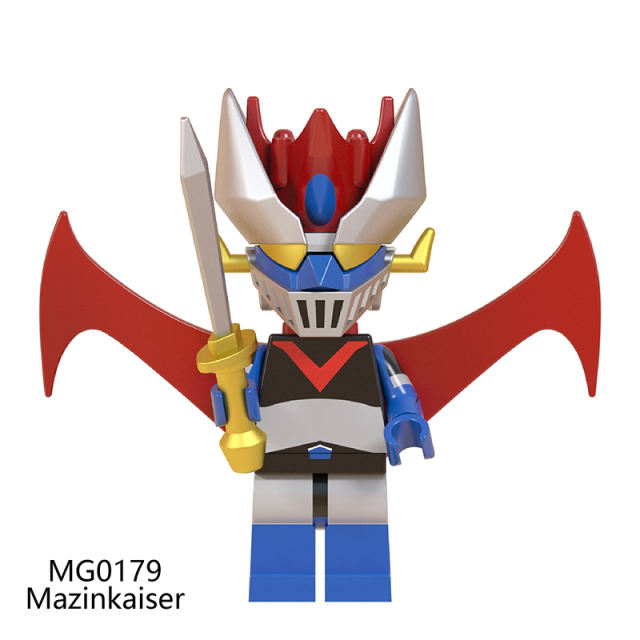 MG0179 MG0180 MG0181 Demon God Robot Series Mazinkaiser Minifigs Building Blocks Japanese Armor Mecha Weapon Toys Children Gifts