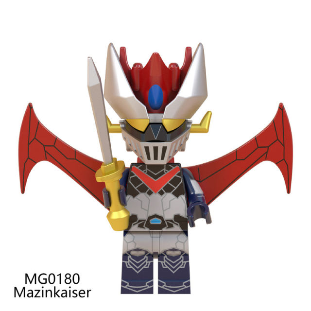 MG0179 MG0180 MG0181 Demon God Robot Series Mazinkaiser Minifigs Building Blocks Japanese Armor Mecha Weapon Toys Children Gifts