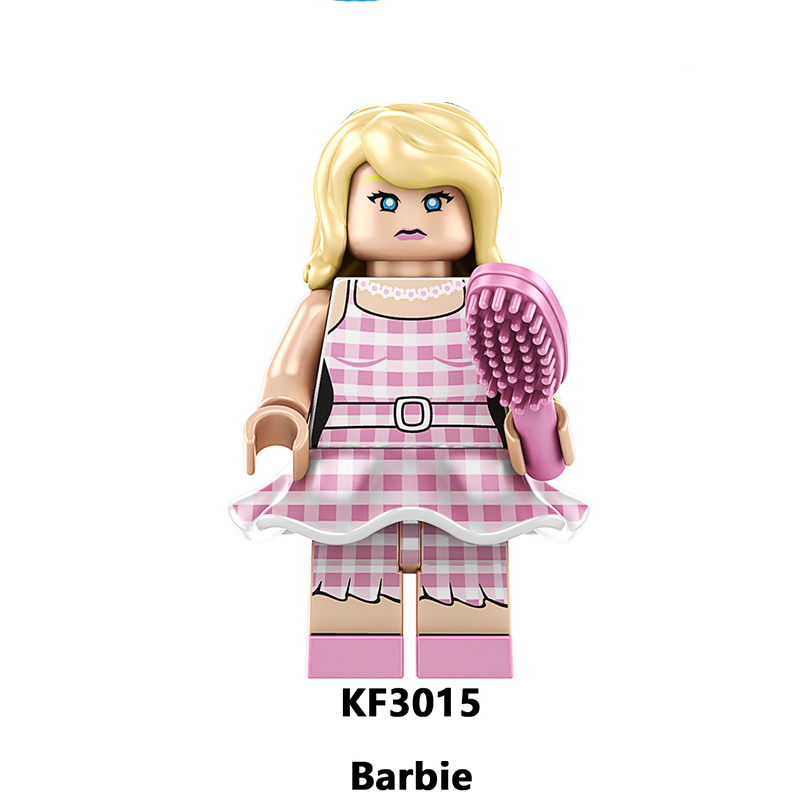 KF6197 Barbie Series Ken Minifigs Building Blocks Pink Action Figures Cartoon Children Gifts Girls Birthday Collection Toys