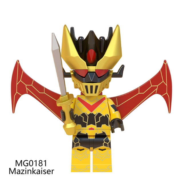 MG0179 MG0180 MG0181 Demon God Robot Series Mazinkaiser Minifigs Building Blocks Japanese Armor Mecha Weapon Toys Children Gifts