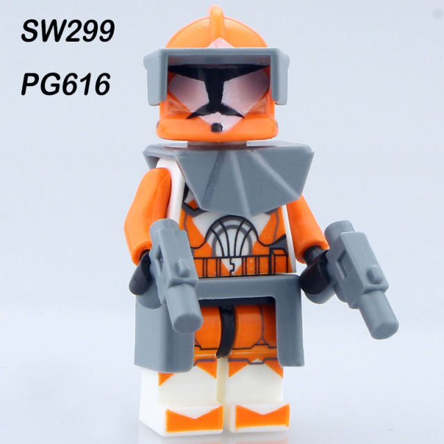 PG8002 Star Wars Series Clone Trooper SW442 Action Figures MOC Model Building Blocks Pistol Weapon Toys Children Birthday Gifts