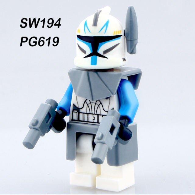 PG8002 Star Wars Series Clone Trooper SW442 Action Figures MOC Model Building Blocks Pistol Weapon Toys Children Birthday Gifts