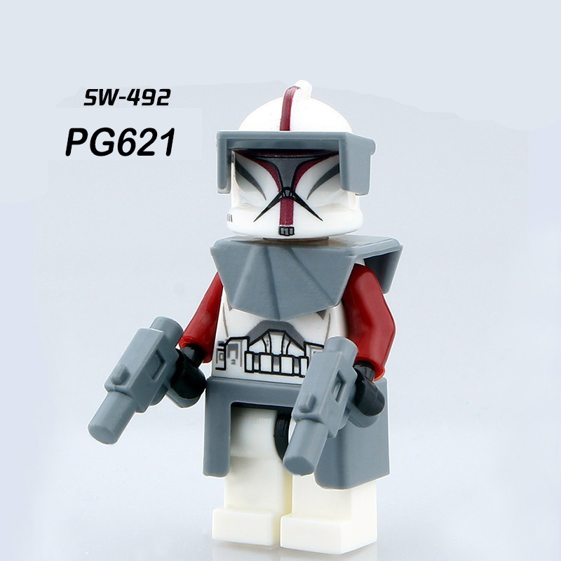 PG8002 Star Wars Series Clone Trooper SW442 Action Figures MOC Model Building Blocks Pistol Weapon Toys Children Birthday Gifts