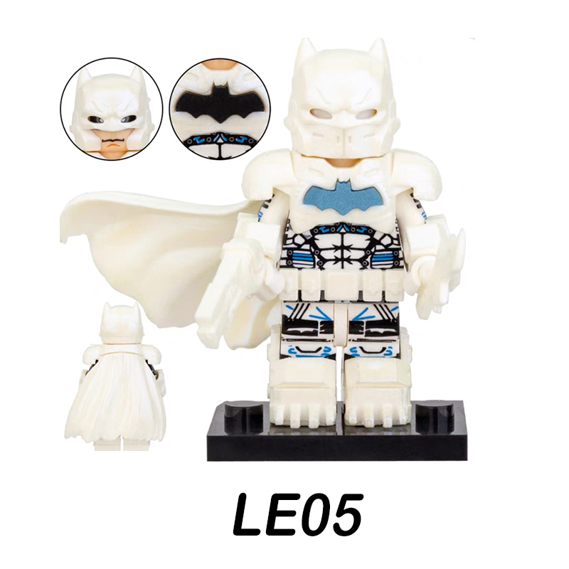 LE04-LE06 American DC Movie Superhero Hellbat Minifigs Building Blocks Justice League Batman Weapon Wing Accessories Toys Boys Gift