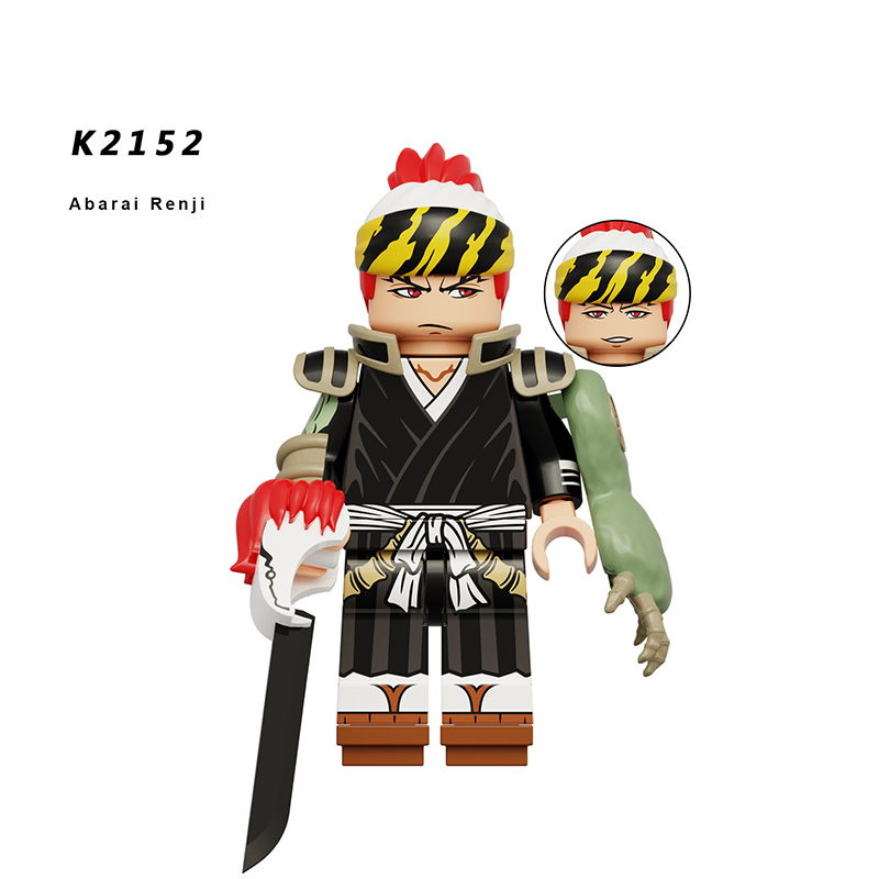 KDL820 Bleach Anime Sousuke Minifigs Building Blocks Renji Abarai Cartoon Action Weapons Boomerang Bricks Children Toys Gifts