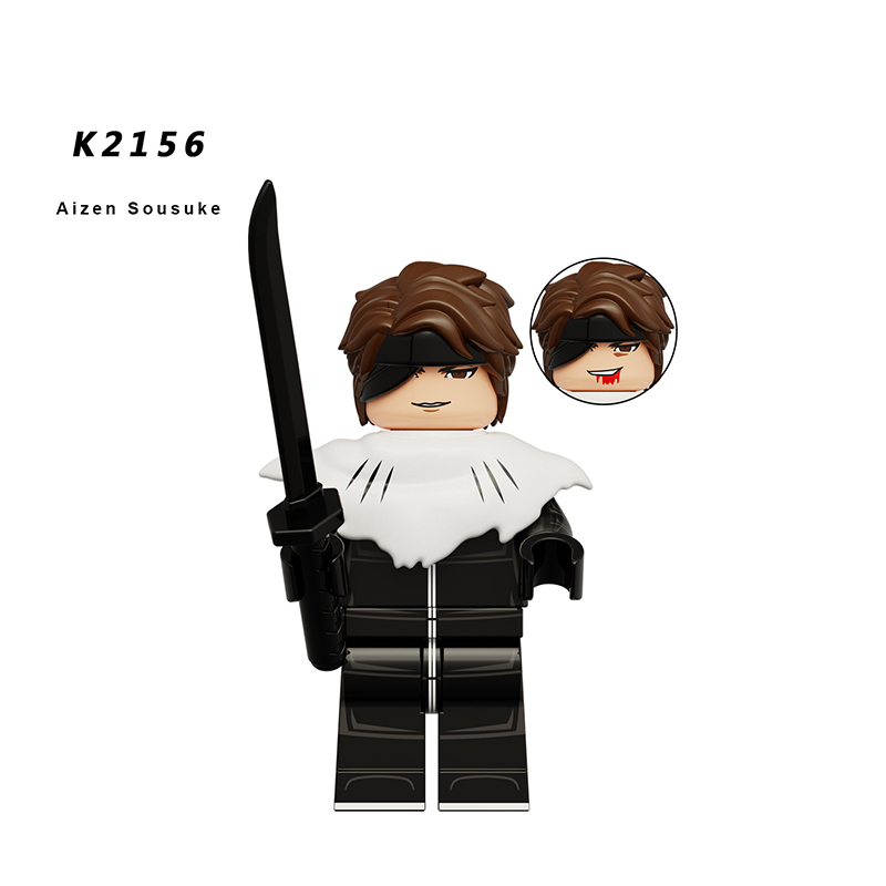 KDL820 Bleach Anime Sousuke Minifigs Building Blocks Renji Abarai Cartoon Action Weapons Boomerang Bricks Children Toys Gifts