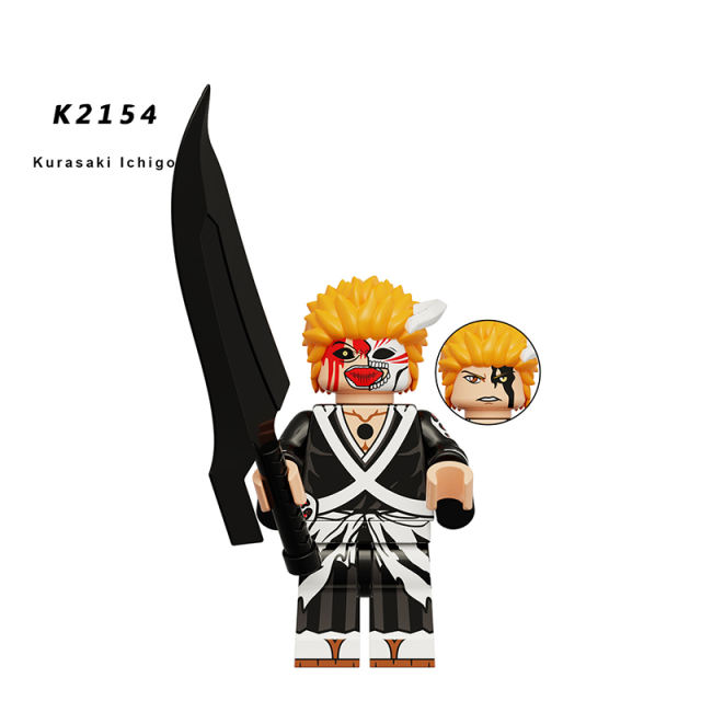 KDL820 Bleach Anime Sousuke Minifigs Building Blocks Renji Abarai Cartoon Action Weapons Boomerang Bricks Children Toys Gifts