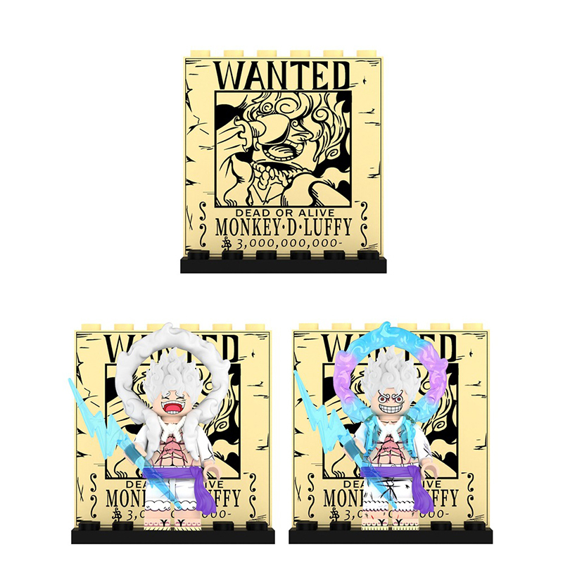 DY624 DY625 One Piece Series Luffy Ace Mini Anime Action Figure Building Blocks Cartoon Movie Model Toys Decoration Children Gift