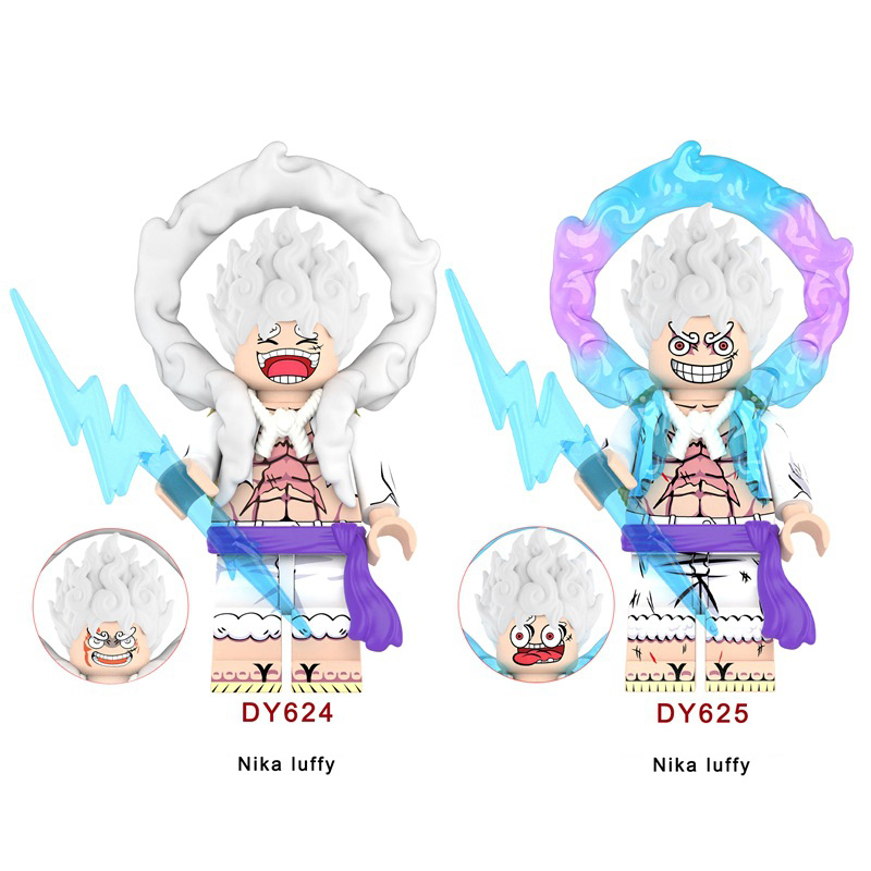 DY624 DY625 One Piece Series Luffy Ace Mini Anime Action Figure Building Blocks Cartoon Movie Model Toys Decoration Children Gift