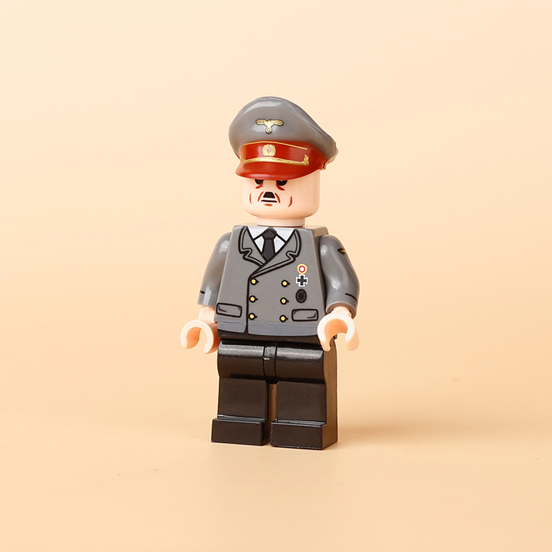 WW2 German Nazi Party Hitler Minifigs Building Blocks War Army Soldiers Weapon Military Gun Accessoories Toys Boys Gifts MT001
