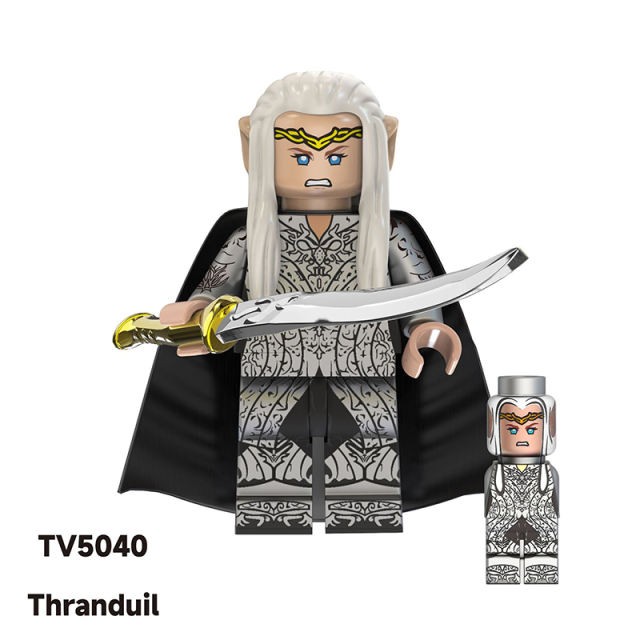 TV6405 Medieval The Lord Of Rings Elrond Action Figures Nordo Elf Sagittarius Warrior Building Blocks Soliders Toys Children Gifts