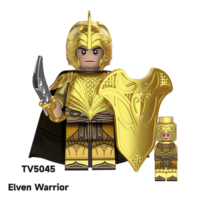 TV6406 Medieval The Lord Of Rings Nordo Elf Warrior Action Figures Haldir Building Blocks Soliders Weapon Toys Children Gifts