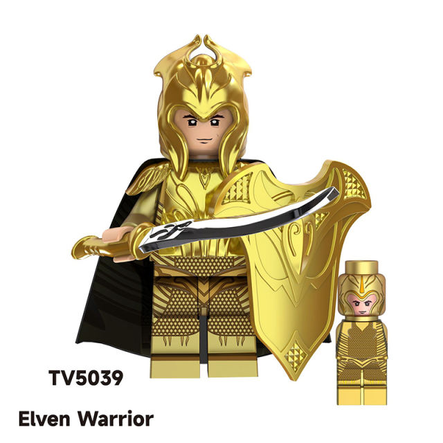TV6405 Medieval The Lord Of Rings Elrond Action Figures Nordo Elf Sagittarius Warrior Building Blocks Soliders Toys Children Gifts