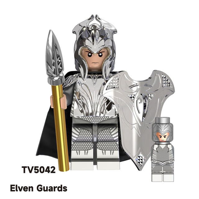 TV6405 Medieval The Lord Of Rings Elrond Action Figures Nordo Elf Sagittarius Warrior Building Blocks Soliders Toys Children Gifts