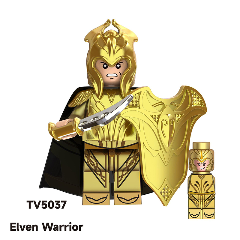 TV6405 Medieval The Lord Of Rings Elrond Action Figures Nordo Elf Sagittarius Warrior Building Blocks Soliders Toys Children Gifts