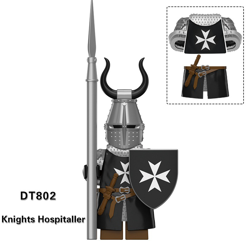 DT8901 Medieval Soldiers Military Minifigs Building Blocks ancient Rome War Shield Action Figures Mini Building Toy Children Gifts