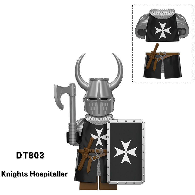 DT8901 Medieval Soldiers Military Minifigs Building Blocks ancient Rome War Shield Action Figures Mini Building Toy Children Gifts