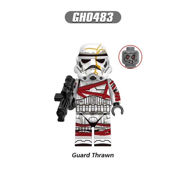 G0161 Star Wars Series Storm Troopers Minifigs Building Blocks Commander Guard Thrawn Solider Weapon Collection Toys Children Gift