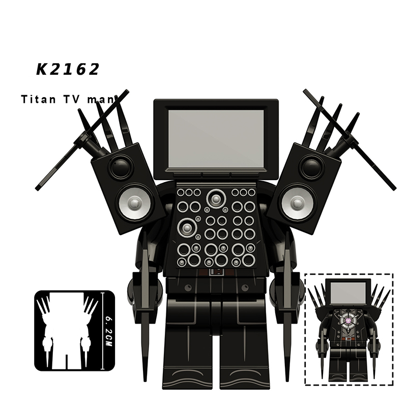KDL821 Web Anime Series Monitor Minifigs Building Blocks Titan TV Man Person Weapon Gun Swords Chainsaw Children Gifts Toys Boys