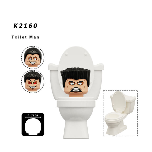 Web Anime Series Skibidi Toilet Monitor Minifigs Bricks Accessories