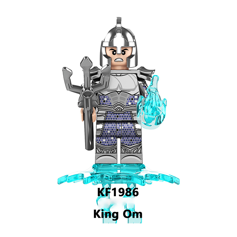 KF6194 American DC Comics Superheroes Series Mera King Nereus Builiding Blocks Marvel Black Manta Curry Model Children Gifts Toys