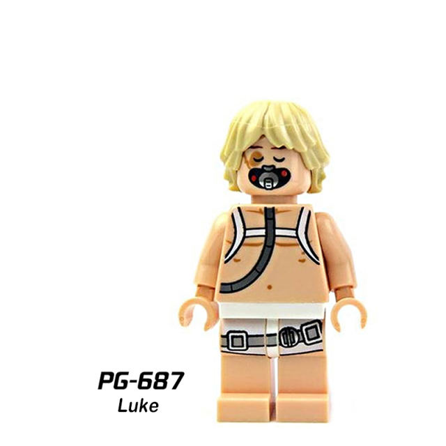 PG8037 Star Wars Hansolo Luke Wencuis Star Wars Luke Enbo Javanese Building Blocks Movie Compatible Children Birthday Gifts Toys