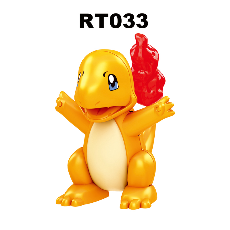 RT026-036 Pokemon Pikachu Charmander Psyduck Squirtle Bulbasaur Seed Gengar Anime Figures Toys Model Kawaii Children Gifts Toys