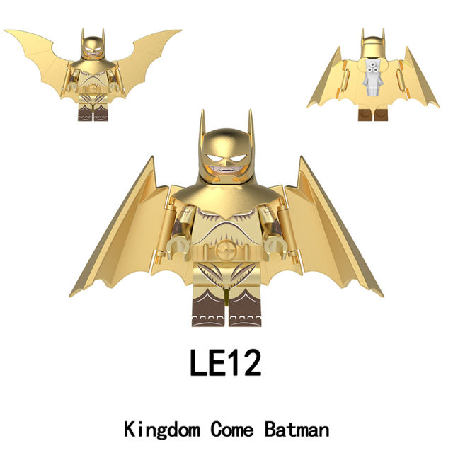 LE10-12 Marvel DC Series Superheroes Batman Action Figures Building Blocks Kingdom Com Weapon Accessories Children Toys Boys Gift