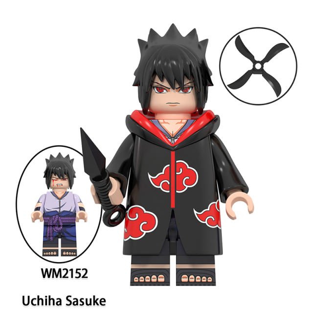 WM6113 Naruto Series Mitsuki Kaguya Kimimaro Minifigs Building Blocks Uchiha Itachi Anime Action Figures Children Toys Gifts