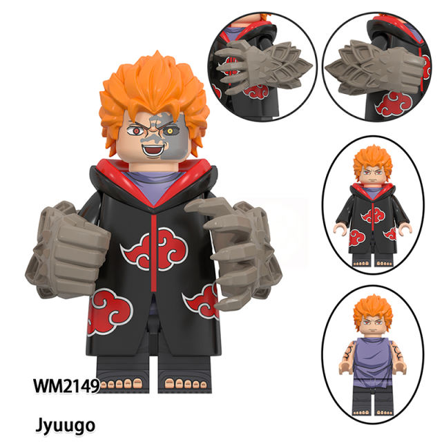 WM6113 Naruto Series Mitsuki Kaguya Kimimaro Minifigs Building Blocks Uchiha Itachi Anime Action Figures Children Toys Gifts