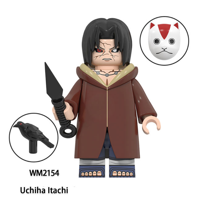 WM6113 Naruto Series Mitsuki Kaguya Kimimaro Minifigs Building Blocks Uchiha Itachi Anime Action Figures Children Toys Gifts