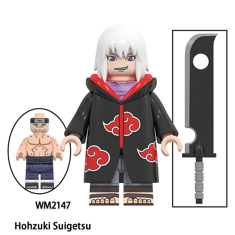 WM6113 Naruto Series Mitsuki Kaguya Kimimaro Minifigs Building Blocks Uchiha Itachi Anime Action Figures Children Toys Gifts