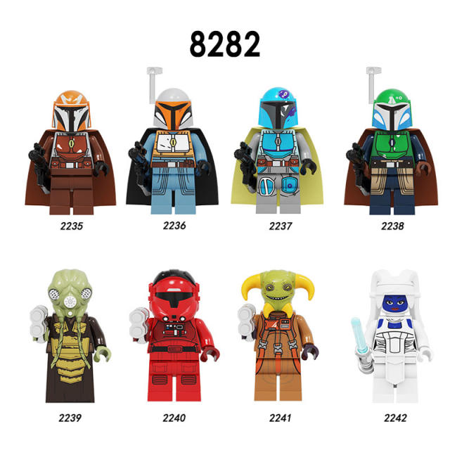 PG8282 Star Wars Mandalorians Action Figures Building Blocks Clone Tropper Movie Compatible Model Children Birthday Gifts Toys