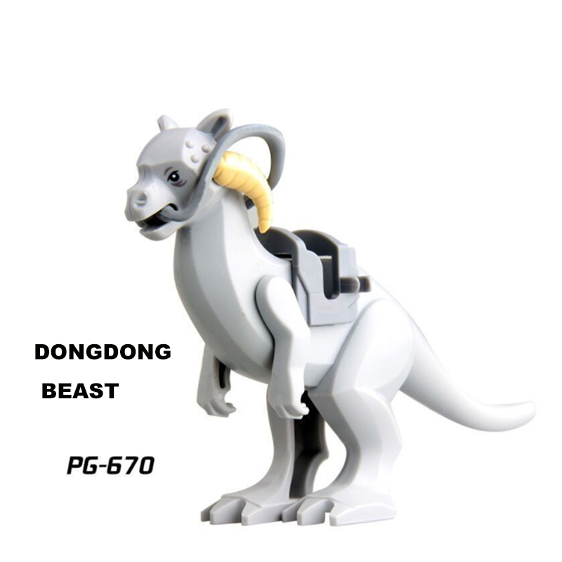 PG629 PG670 Star Wars Jabba Minifigs Building Blocks Dewback Helmet Mount Monster Dinosaur Turtle Dongdong Beast Gifts Toys PG636