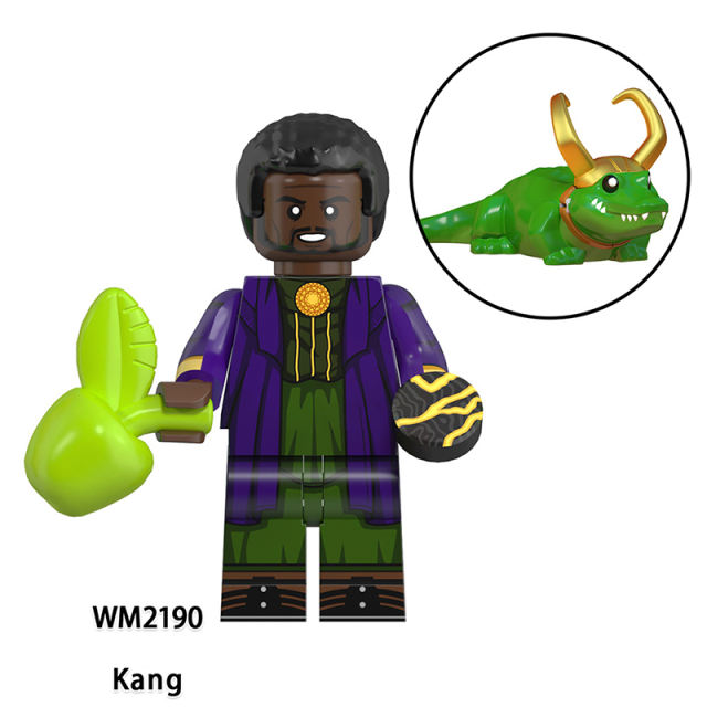 WM6119 Marvel Superhero Kang The Conqueror Mobius Minifig Building Blocks DC Kid Loki Action Figures Collection Toy Children Gift