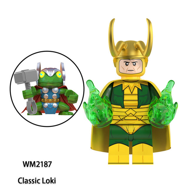 WM6119 Marvel Superhero Kang The Conqueror Mobius Minifig Building Blocks DC Kid Loki Action Figures Collection Toy Children Gift