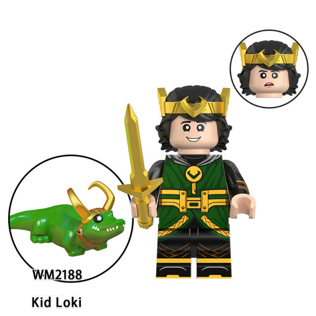 WM6119 Marvel Superhero Kang The Conqueror Mobius Minifig Building Blocks DC Kid Loki Action Figures Collection Toy Children Gift