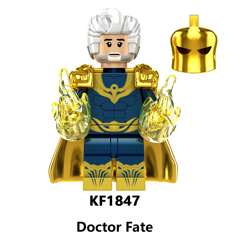KF6177 DC Marvel Hawkman Sabbac Minifig Action Figures Doctor Fate Adam Building Blocks Bricks MOC Model Toys Boys Gifts Children