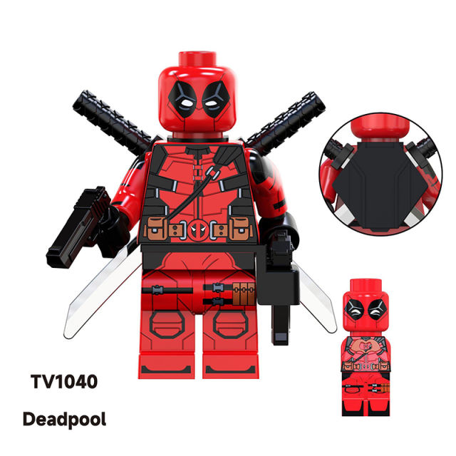 TV6205 Marvel DC Super Hero Deadpool Action Figures Wolverine Riot Minifigs Building Blocks Model Collection Toys Children Gifts