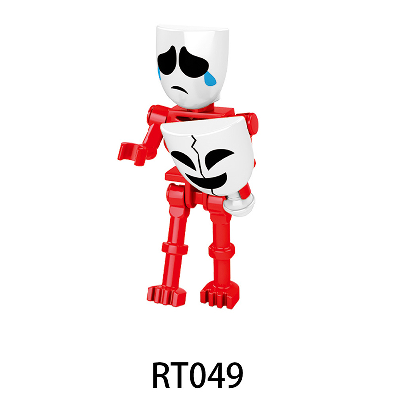 RT046-053 Anime Series Pamney Kane Joker Kafmo Action Fiction Cartoon Joker Clown Minifigs Building Blocks Toys Children Gifts