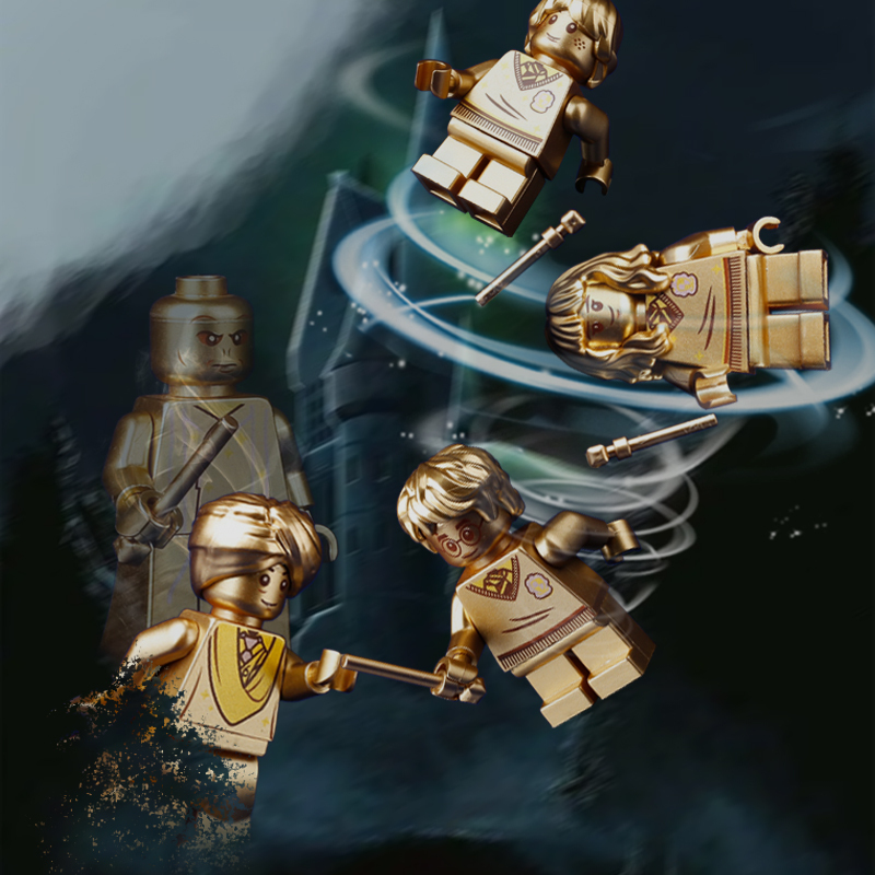 American Harry Potter Adventure Movie Minifigs Buildinig Blocks Golden Hogwarts Ron Weasley Hermione Granger Cedric Diggory Toys