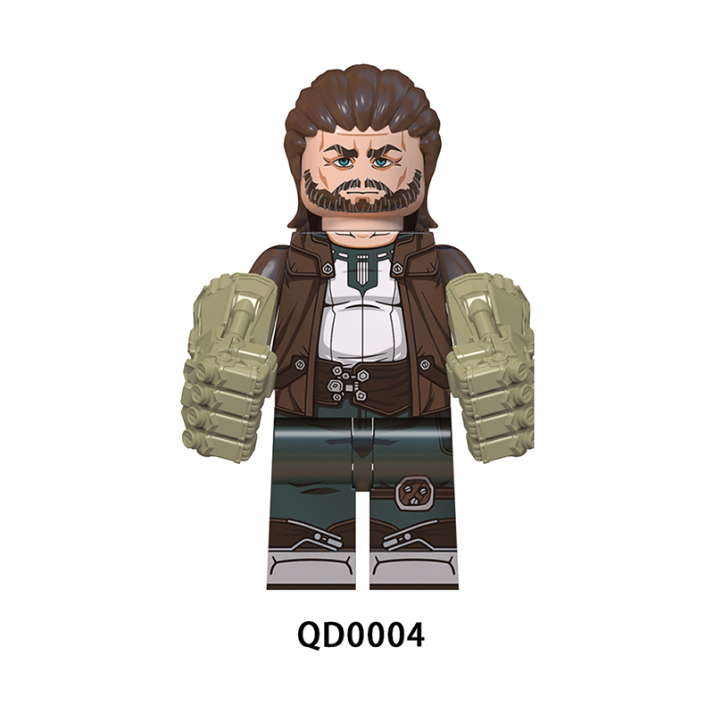 OD0001-0008 Anime Game Series LOL Alliance Minifigs Jinkesi Building Blocks Jess Action Figures Model Children Gifts Toys