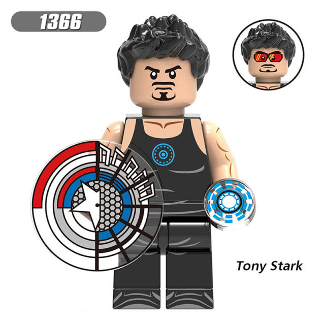 X0270 DC Marvel Kingpin Minifigs Peter Parker Building Blocks Tony Stark Superheroes Dwarf Red Skull Weapon Children Toys Gifts Boys