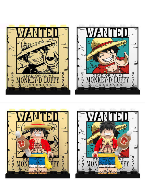 DY601 DY602 One Piece Series Luffy Ace Anime Action Figure Expressions Building Blocks Cartoon Movie Toys Decoration Children Gift