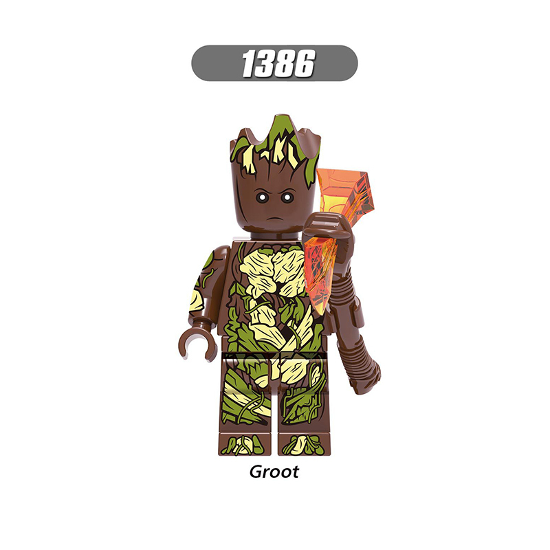 X0273 DC Comics Marvel Groot Minifigs Building Blocks Jane Foster Superheroes Series Thor Loki Weapon Children Toys Gifts Boys